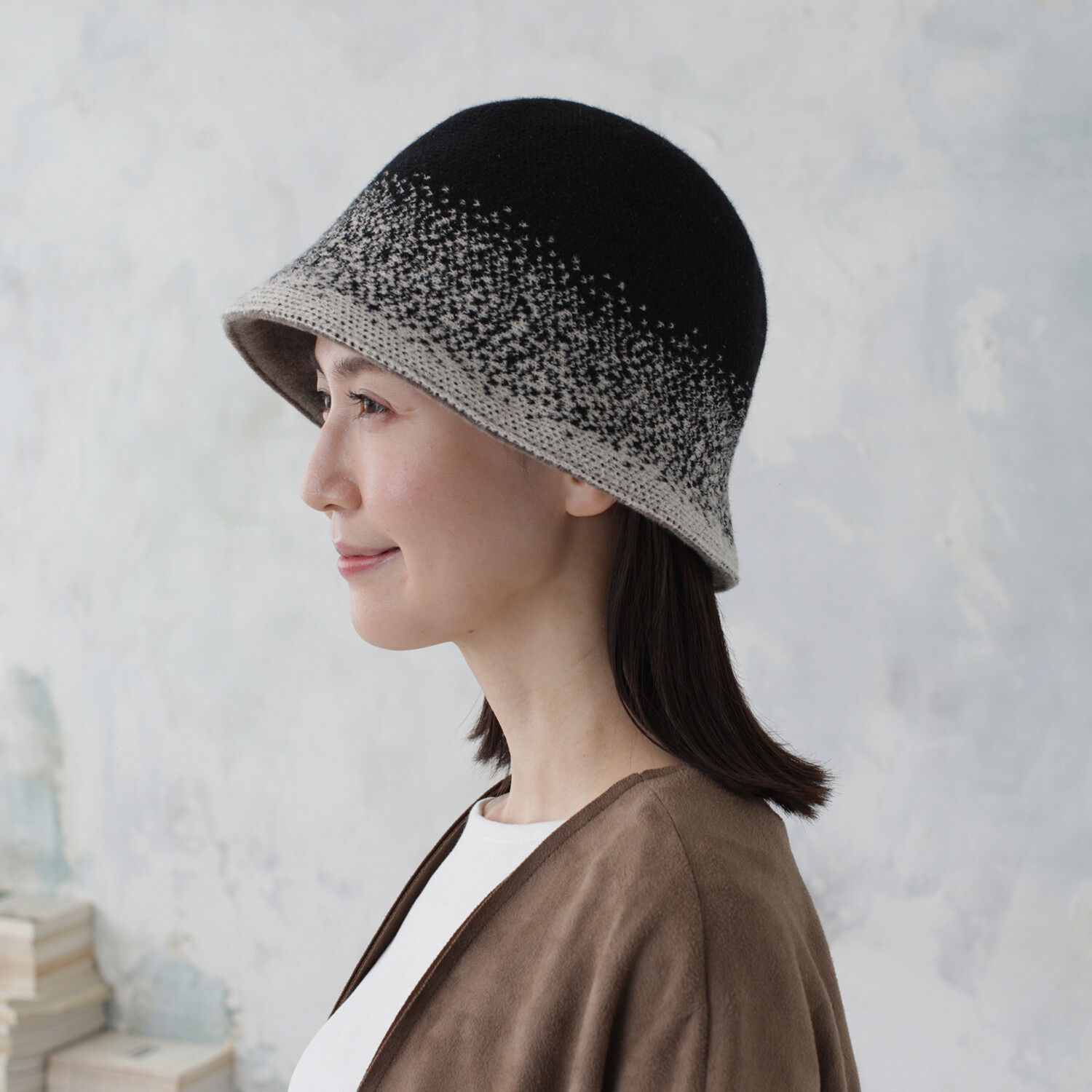 タイムクロス 日本製 グラデーション リバーシブルバスクハット