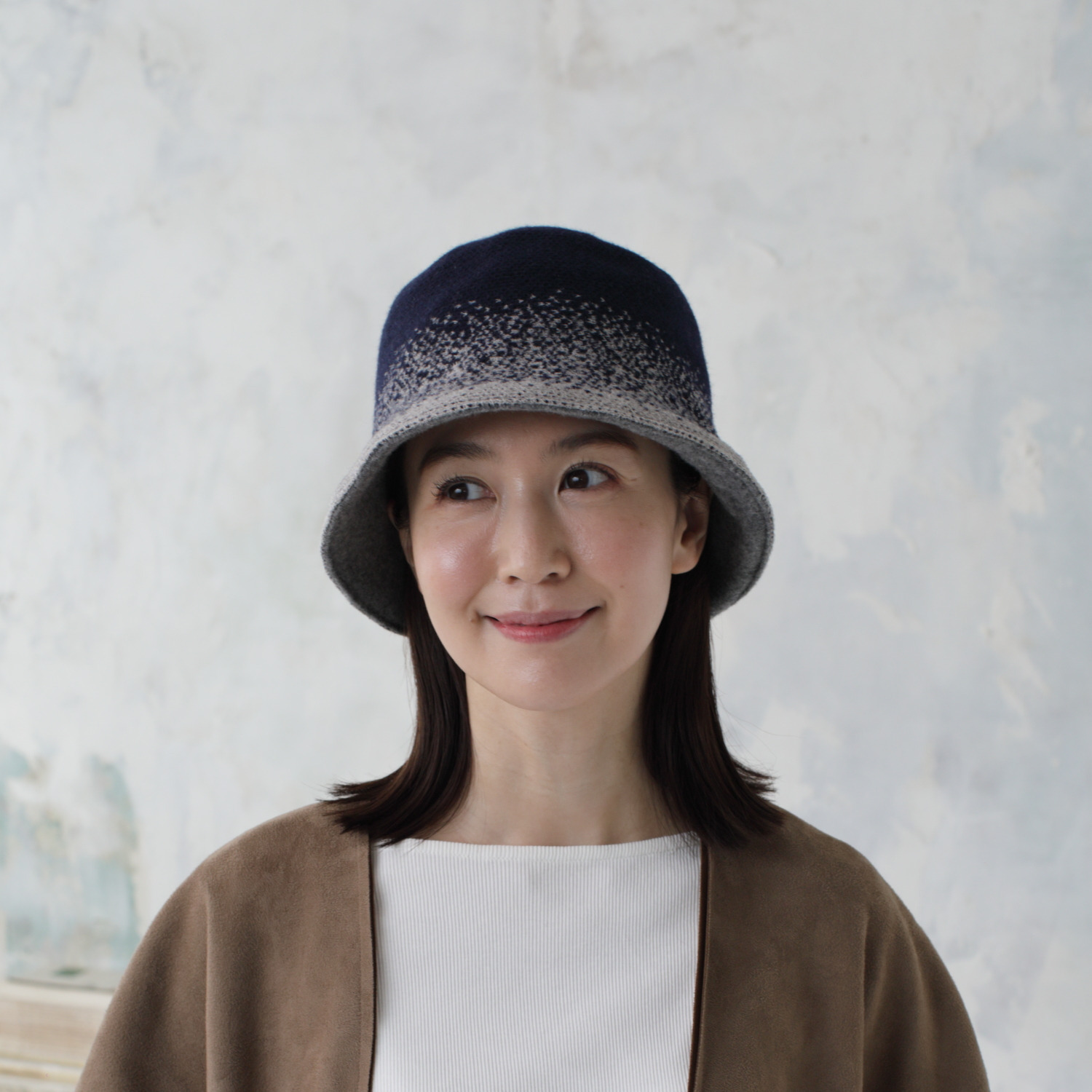 タイムクロス 日本製 グラデーション リバーシブルバスクハット