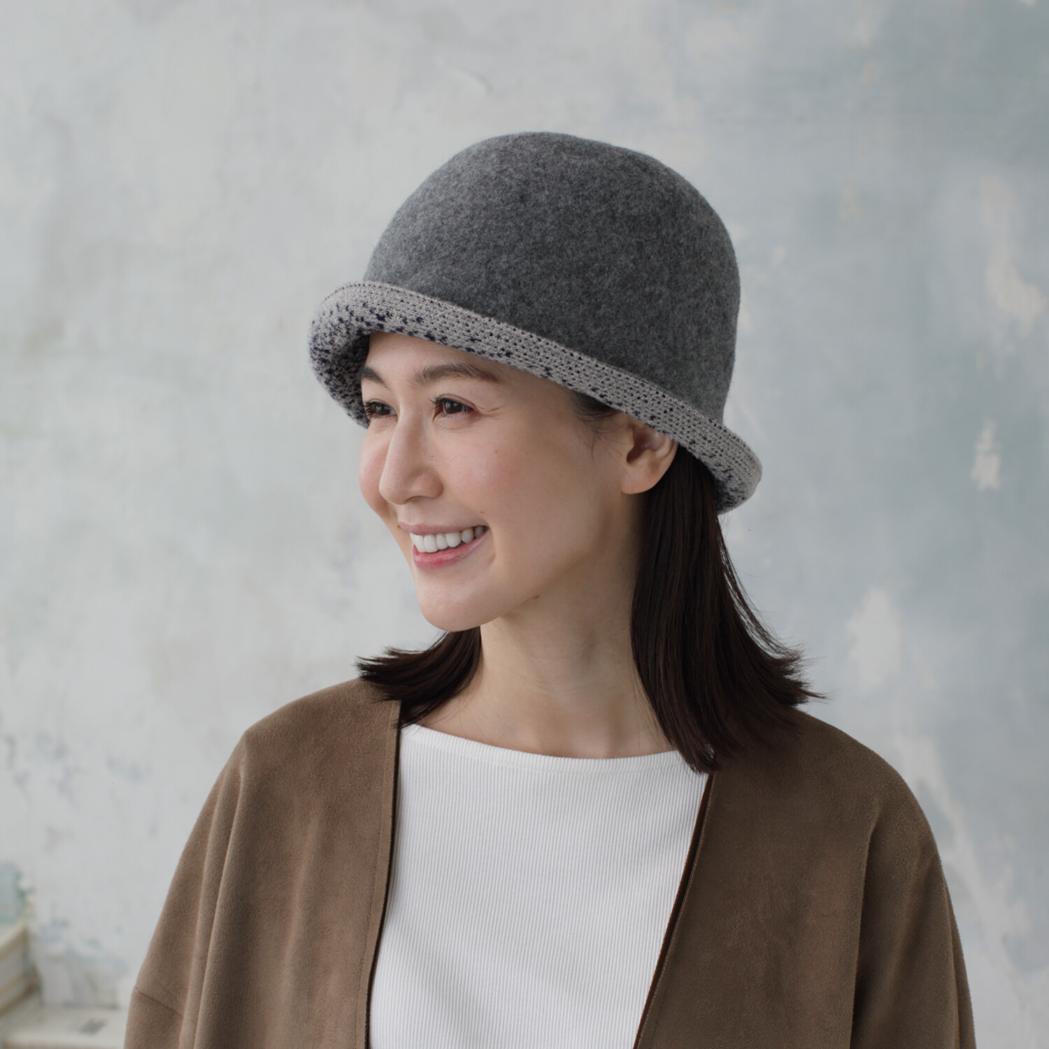 タイムクロス 日本製 グラデーション リバーシブルバスクハット