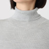 ハセガワ カシミヤよりも細い スパンシルク 無縫製タートルネック プルオーバー