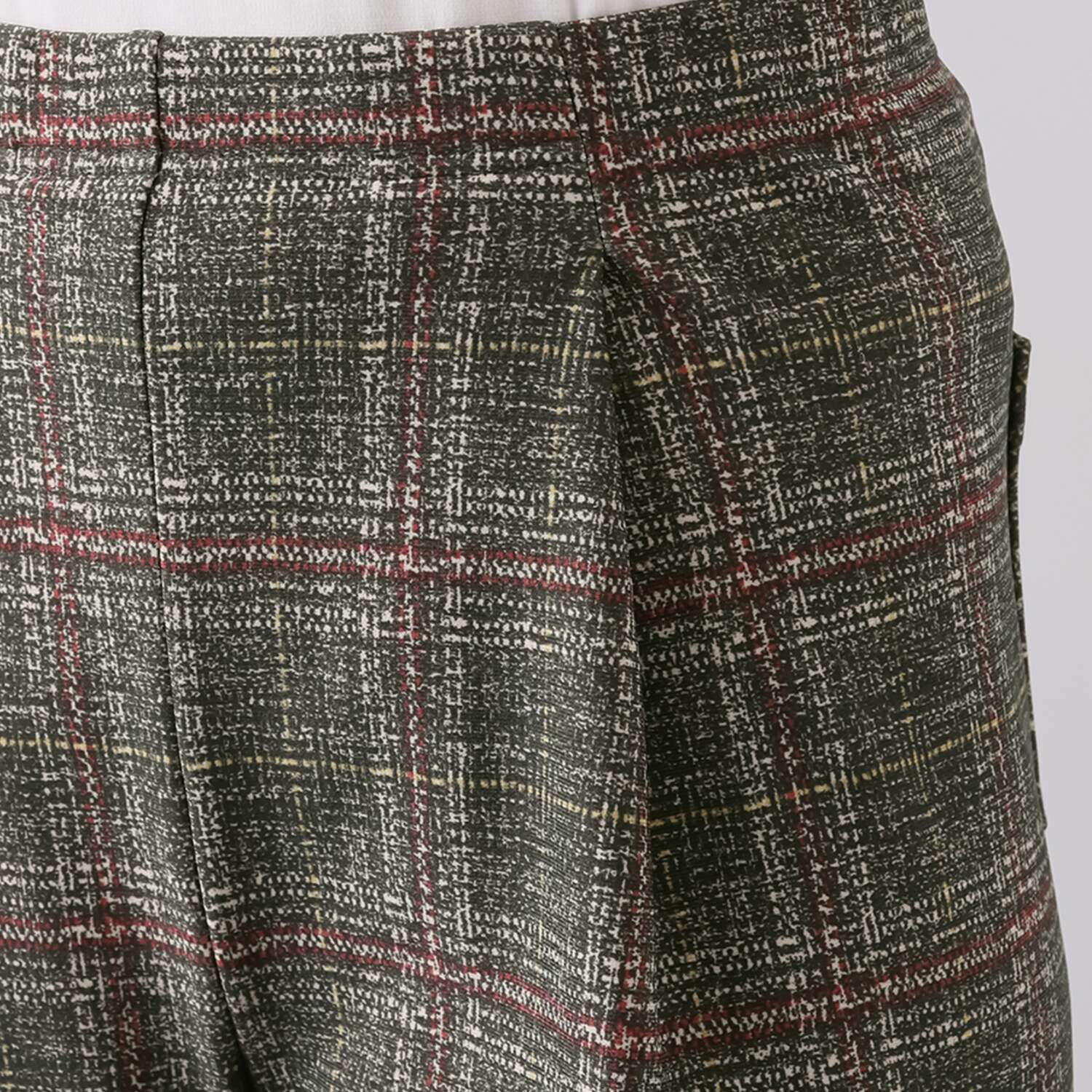 ピーツー 吸湿発熱・吸放湿 裏起毛セミワイドパンツ