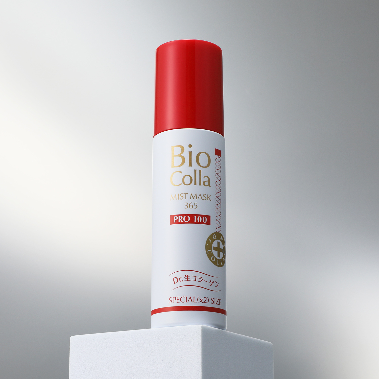 ビオコラ 生コラーゲン配合！ （非加熱２５度以下） 弾むようなハリ肌へ導く ＰＣミストマスク３６５ プロ１００ ２倍サイズ （ミスト状美容マスク）