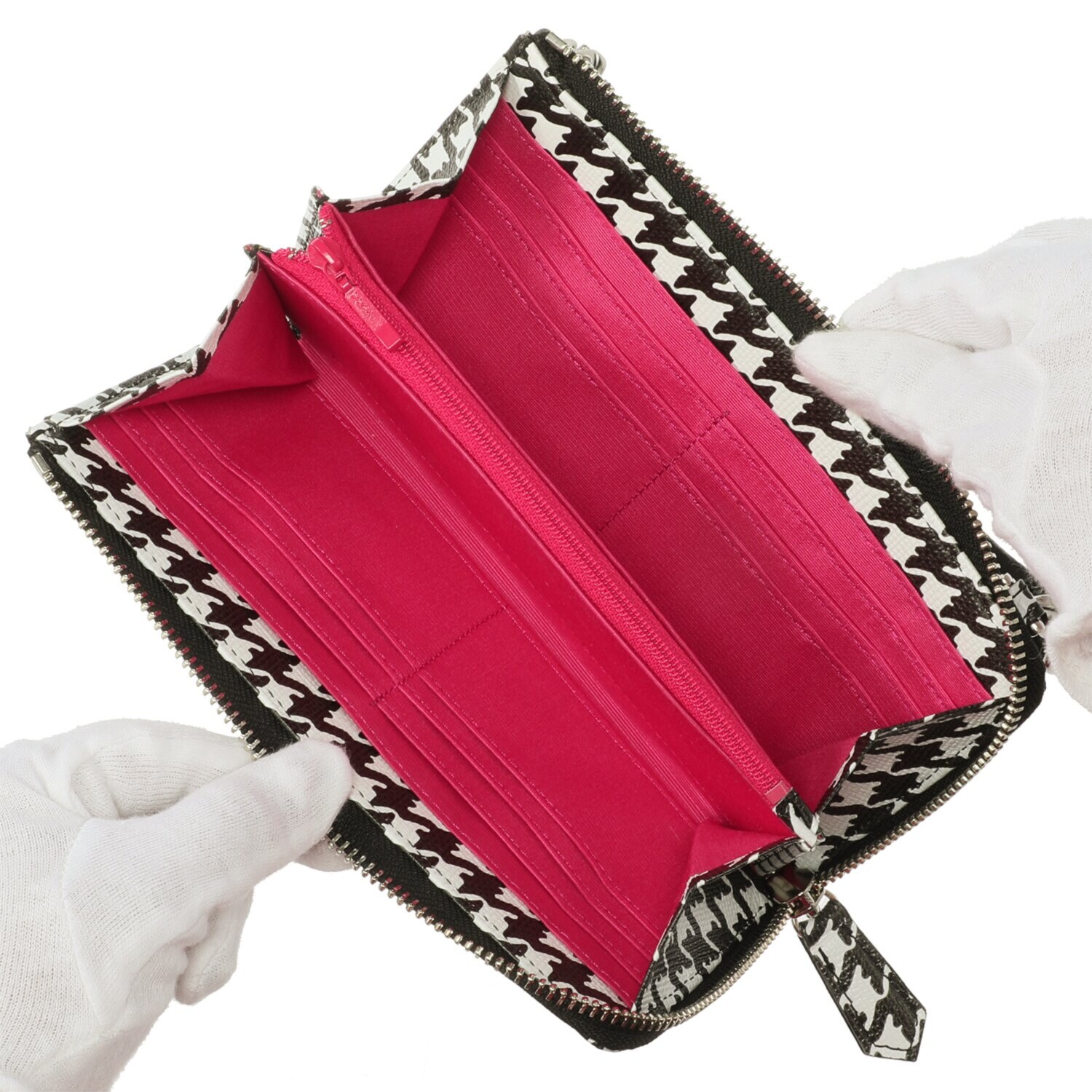 タマミ　ワタナベ 牛革横長ウォレット＆ スマホショルダーバッグ