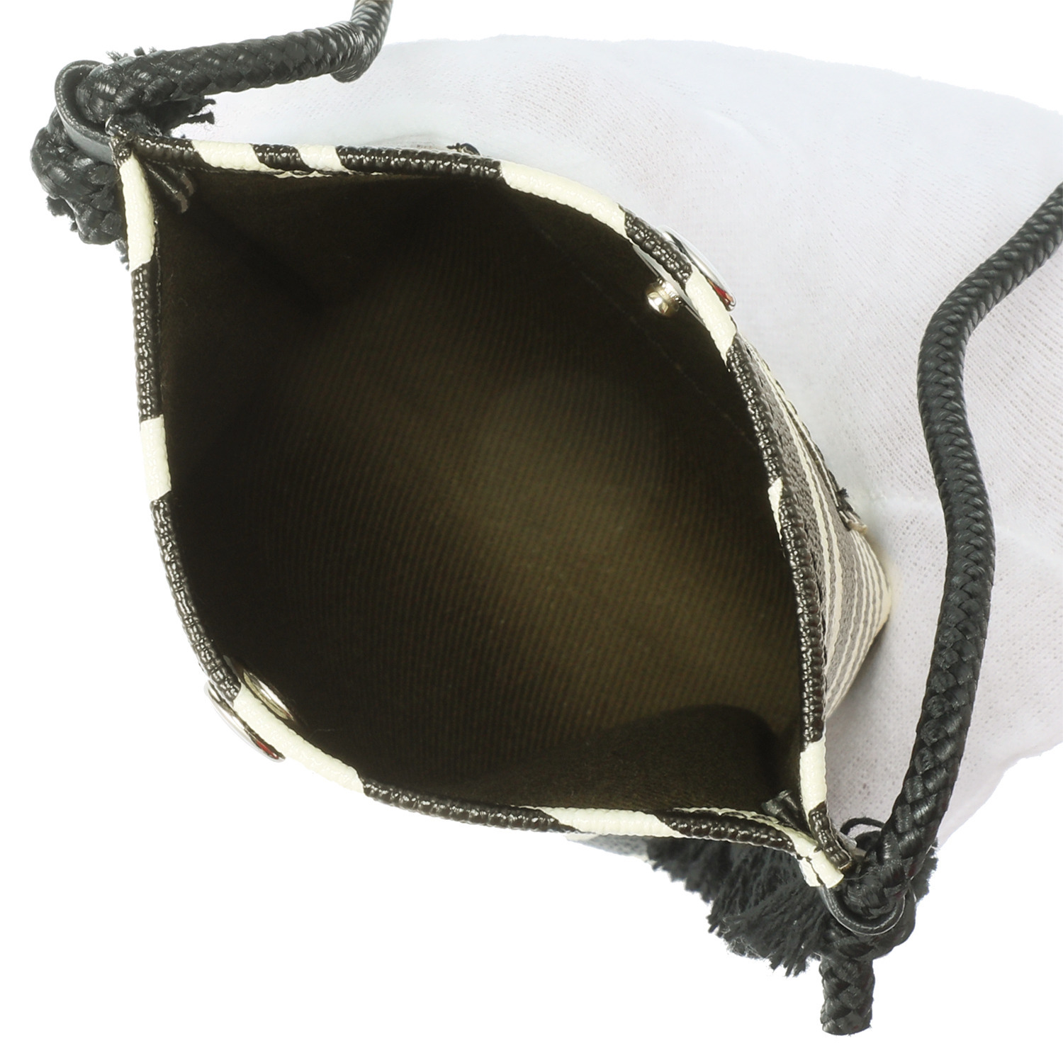 タマミ　ワタナベ 牛革横長ウォレット＆ スマホショルダーバッグ