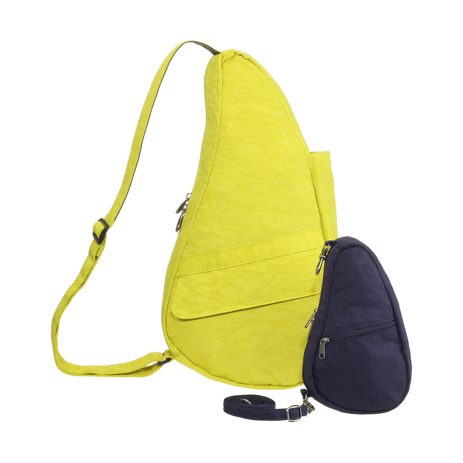 ヘルシーバックバッグ ポーチ付　はっ水 テクスチャードナイロン ボディーバッグ