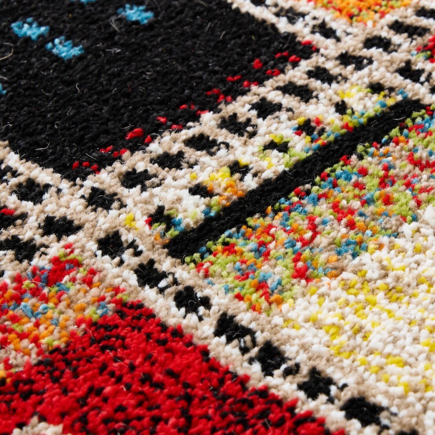 トルコ製 ウィルトン織 ヘシティデザイン インテリアマット ＜８０×１４０ｃｍ＞