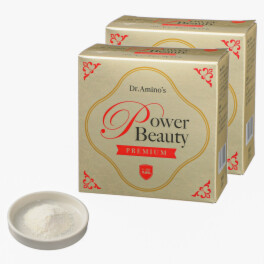 攻めのアミノ酸美容！ “ドクターアミノ 　パワービューティー 　プレミアム” ２箱セット