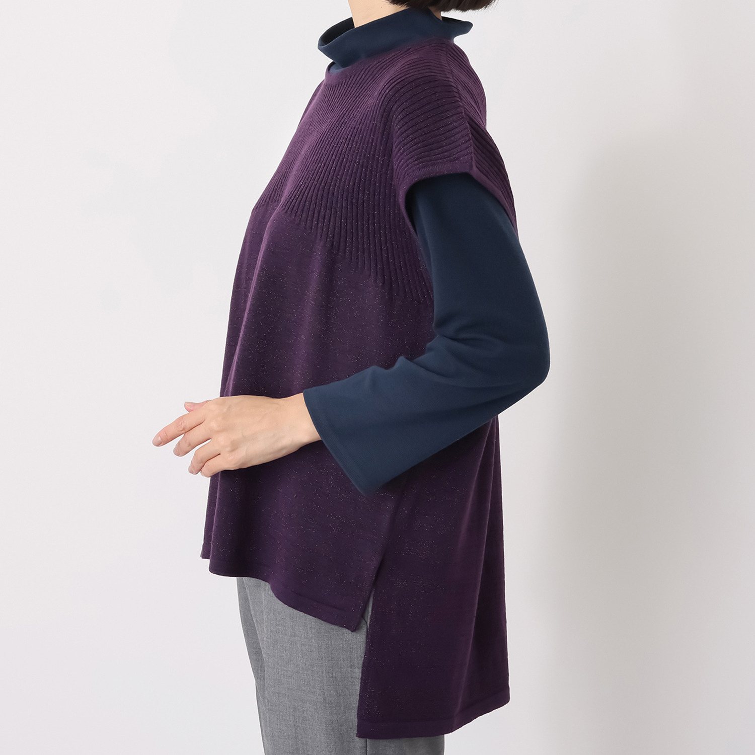 ダジュール ラメニット デザインベスト