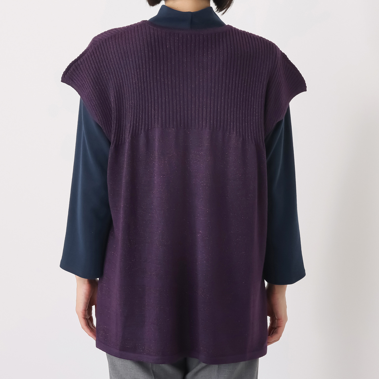 ダジュール ラメニット デザインベスト