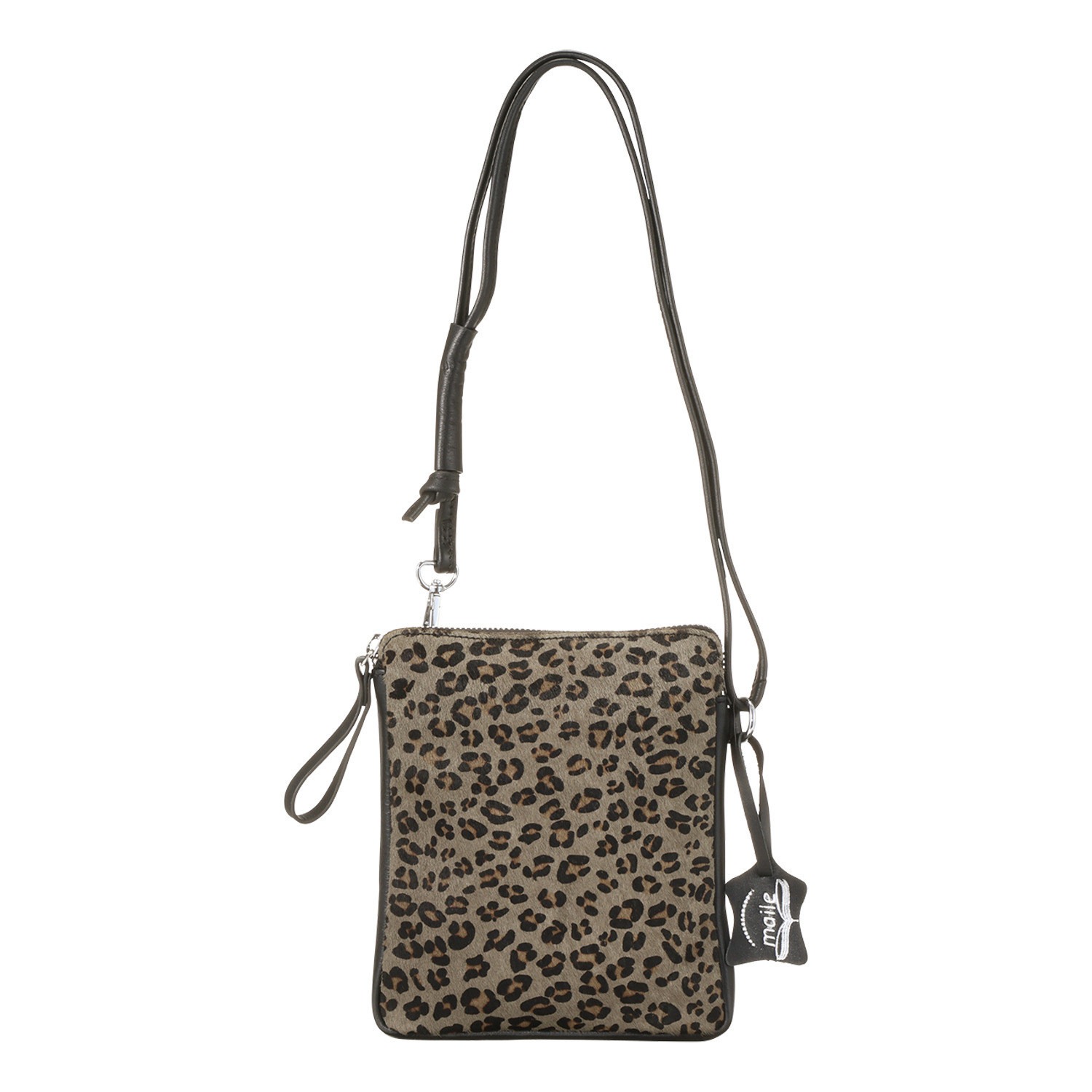 マイレ ヘアカウレザー アニマル柄 ショルダーバッグ