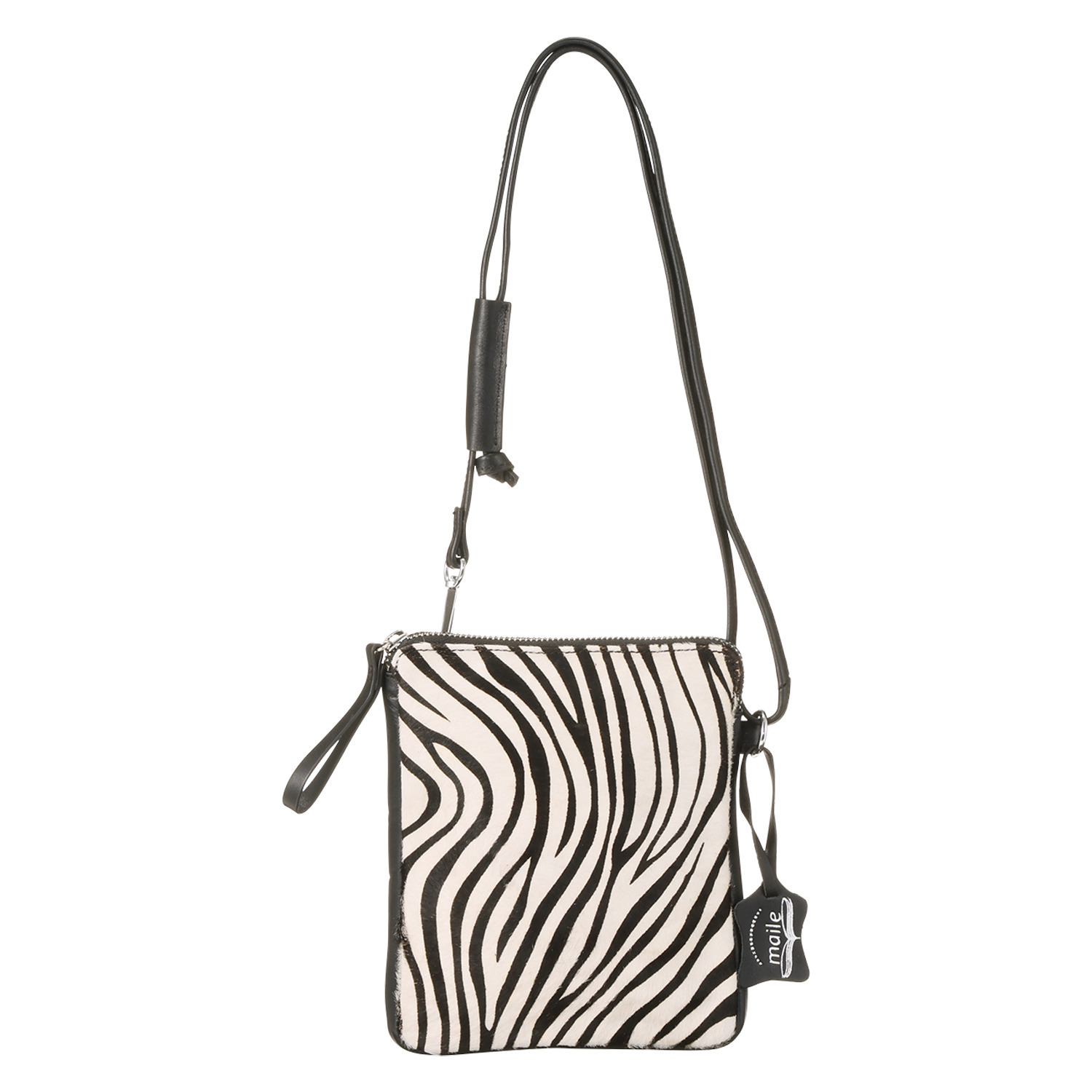 マイレ ヘアカウレザー アニマル柄 ショルダーバッグ