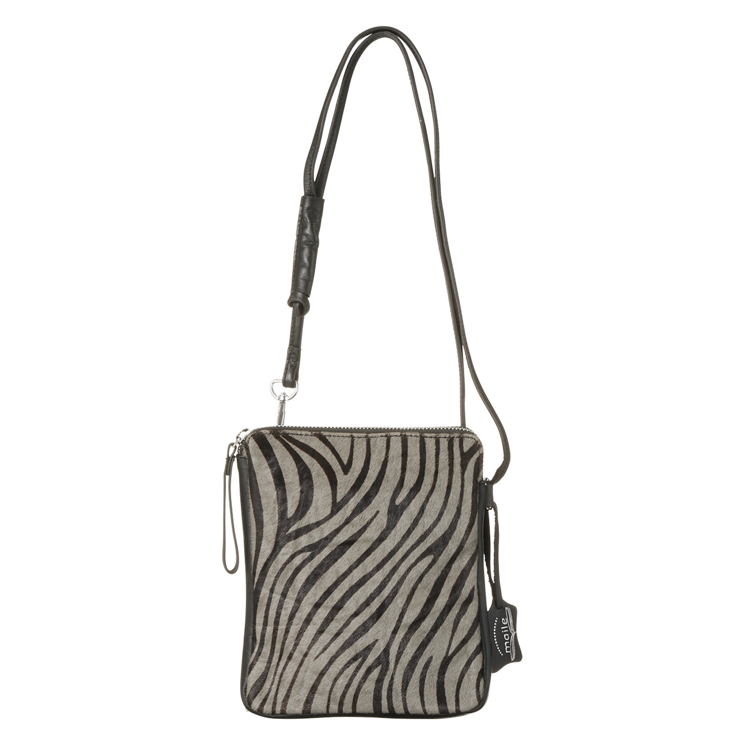 マイレ ヘアカウレザー アニマル柄 ショルダーバッグ