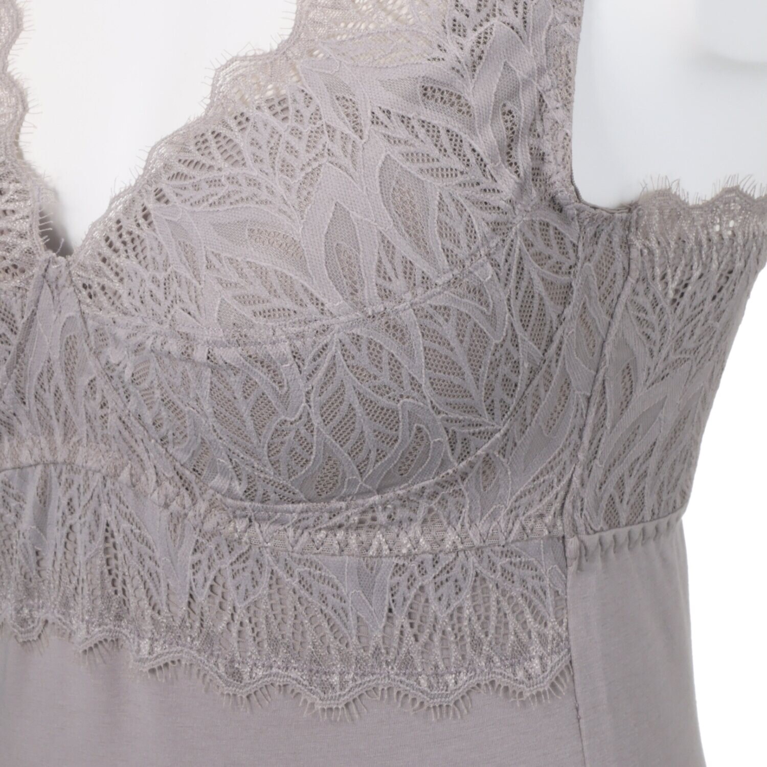 ヘ・エラ 抗菌防臭 上質ファインコットン使用 レーシー カップ付キャミソール ２枚セット