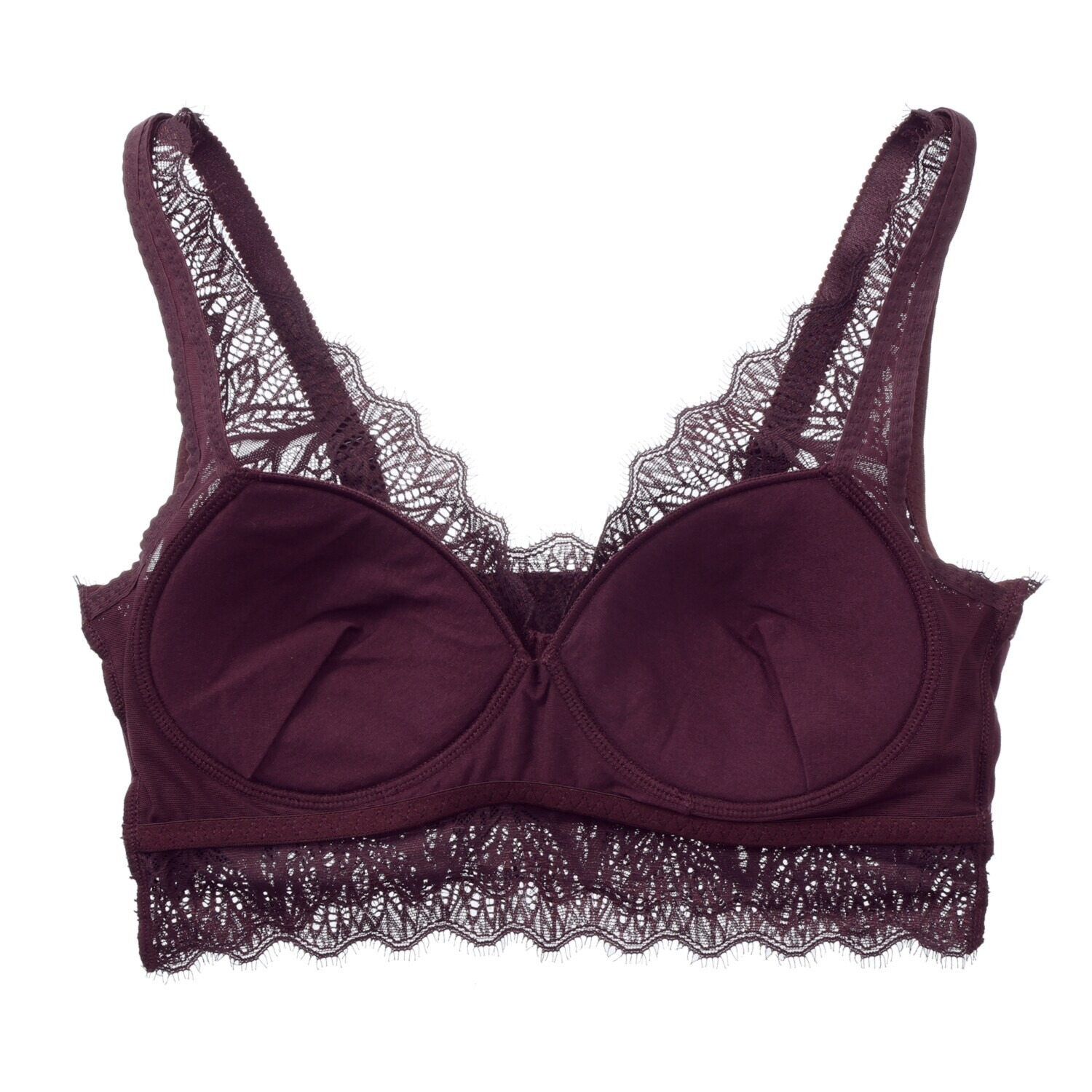 ヘ・エラ 抗菌防臭 上質ファインコットン使用 レーシーノンワイヤーブラ ２枚セット