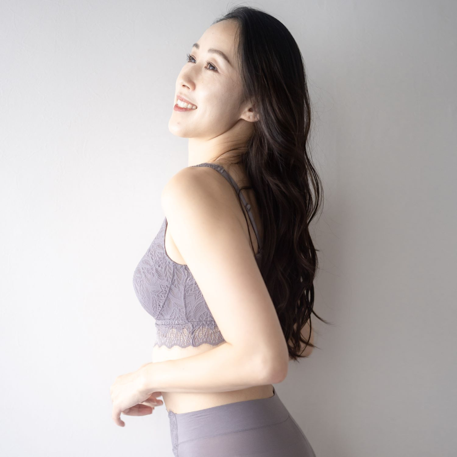 ヘ・エラ 抗菌防臭 上質ファインコットン使用 レーシーノンワイヤーブラ ２枚セット