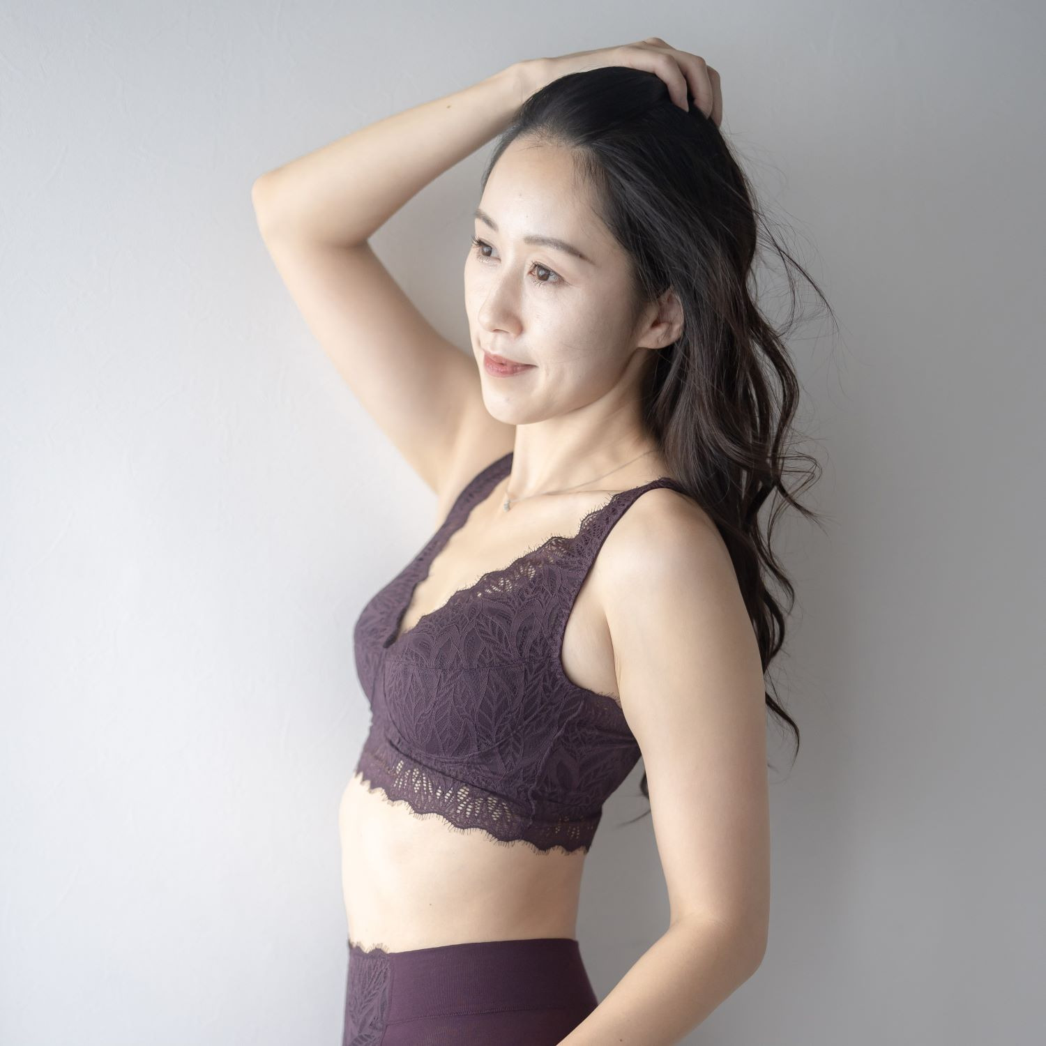 ヘ・エラ 抗菌防臭 上質ファインコットン使用 レーシーノンワイヤーブラ ２枚セット