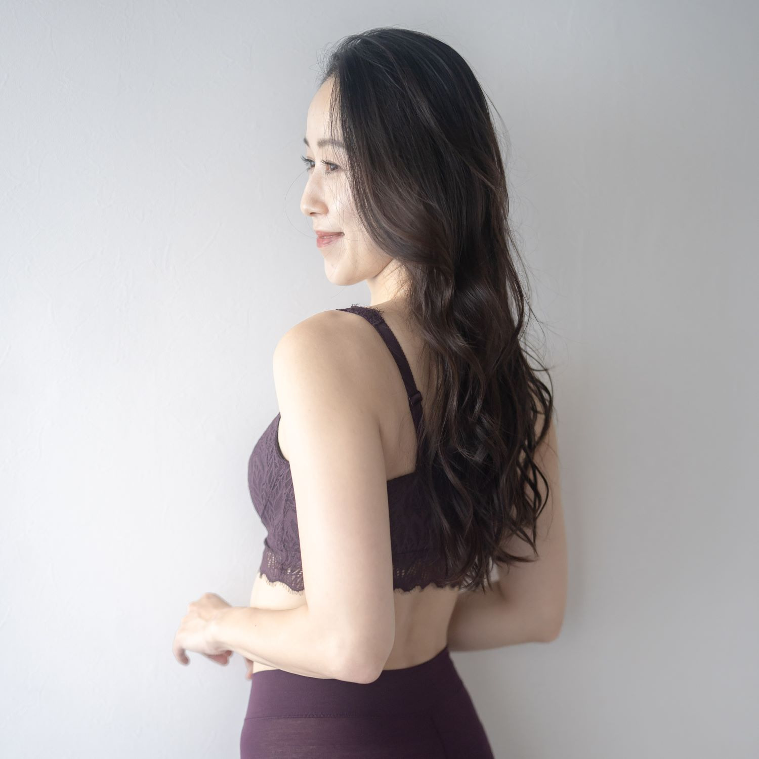 ヘ・エラ 抗菌防臭 上質ファインコットン使用 レーシーノンワイヤーブラ ２枚セット