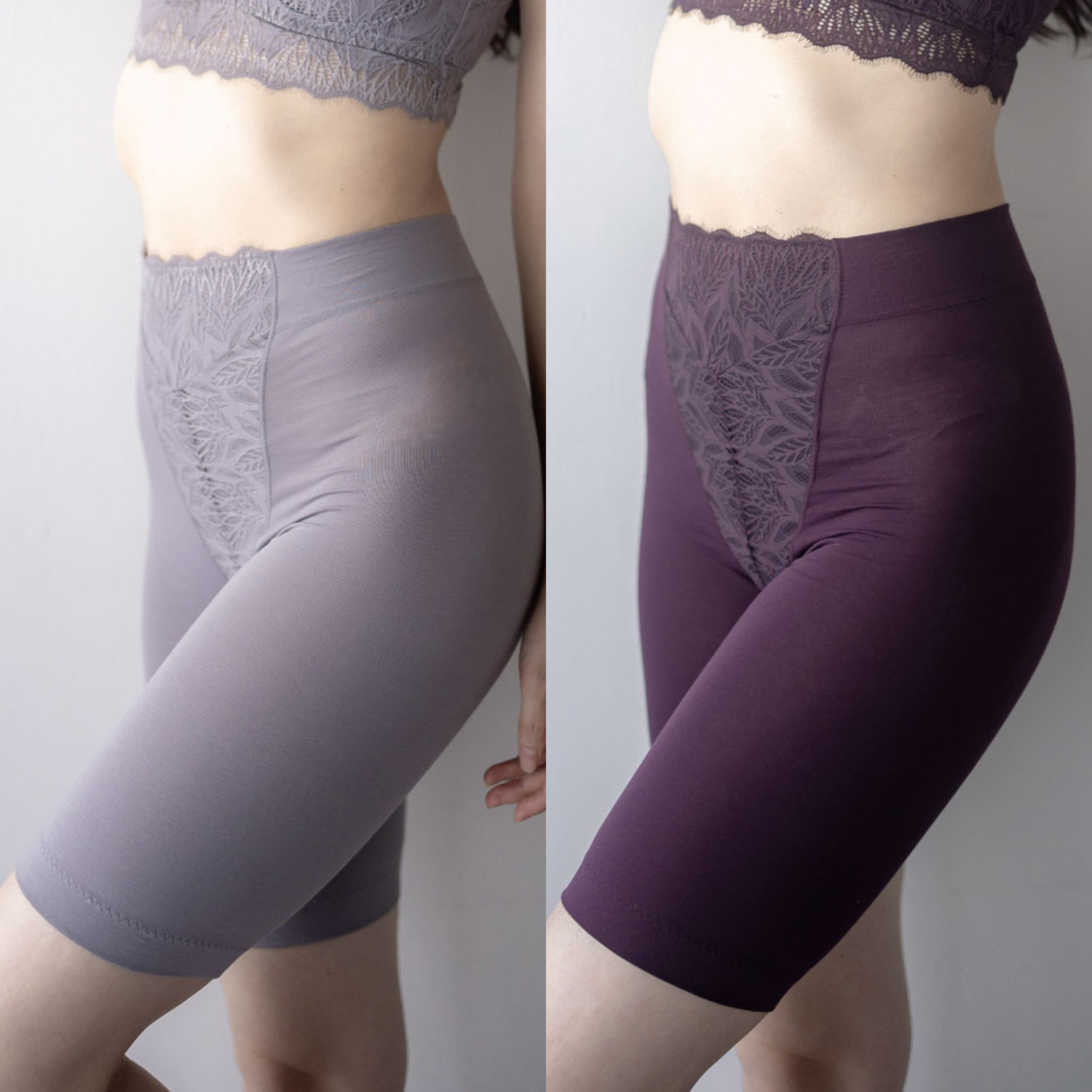 ヘ・エラ 抗菌防臭 上質ファインコットン使用 五分丈ショーツ ２枚セット