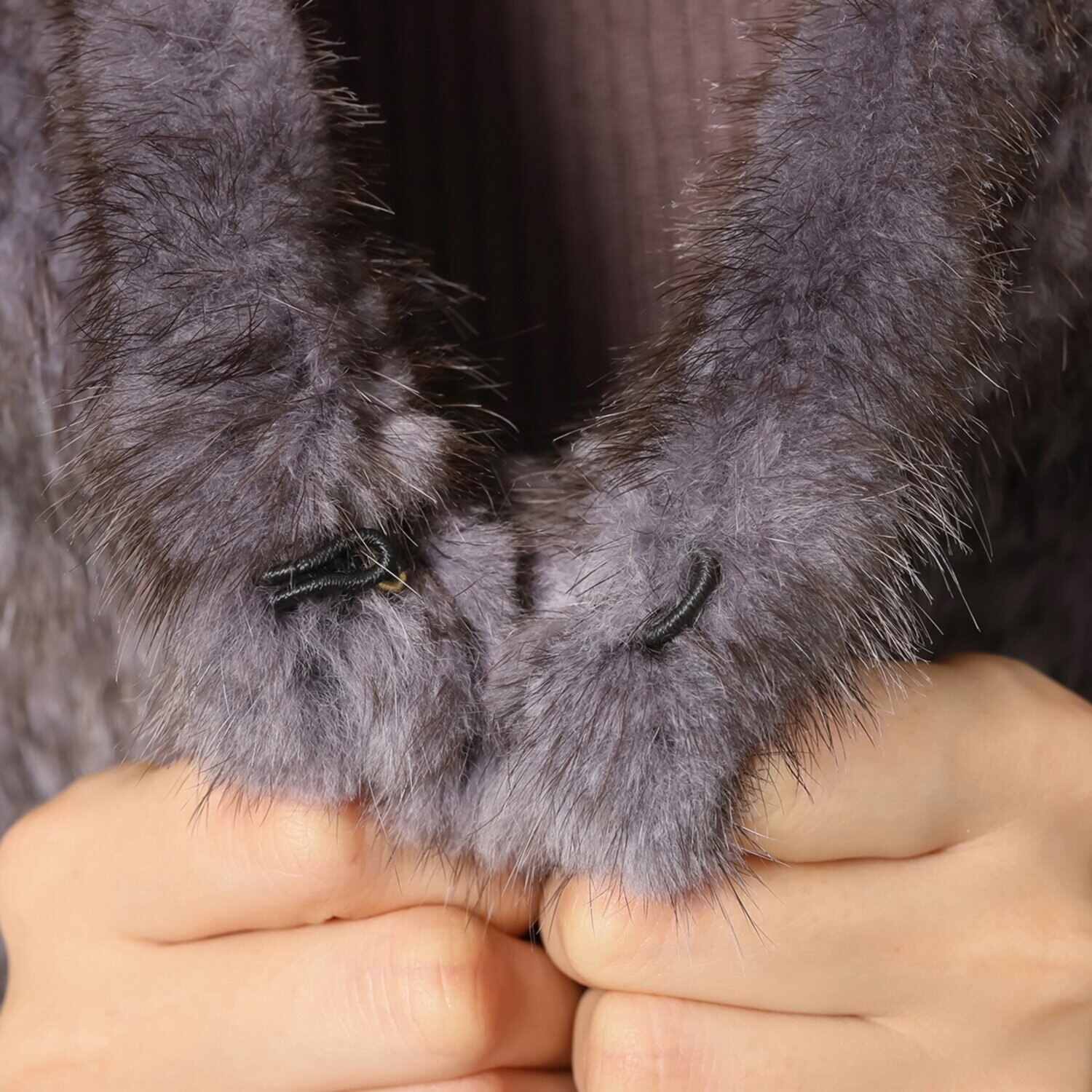 ミンクヤーン 大判ストール