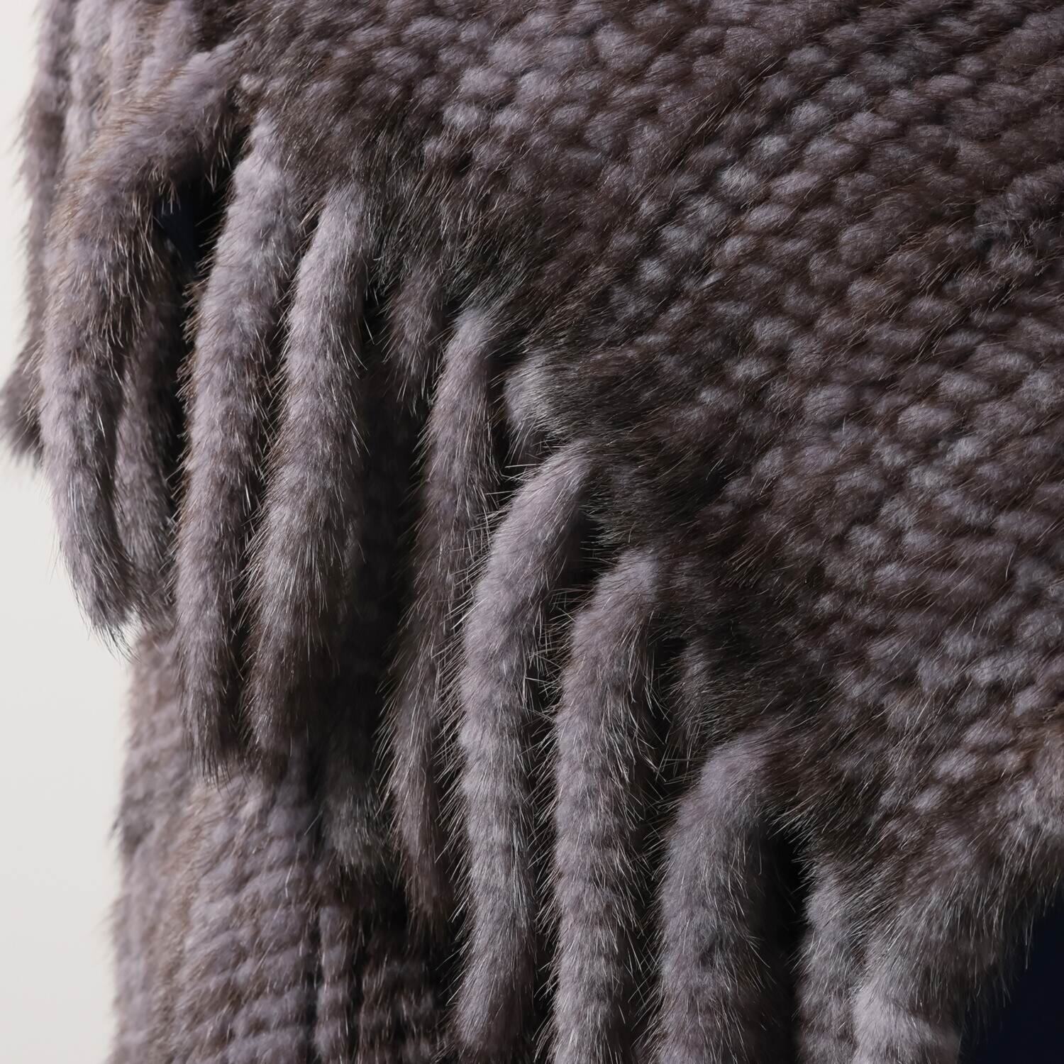 ミンクヤーン 大判ストール