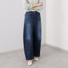 シュガーデプト 針布起毛 美脚ワイドジーンズ