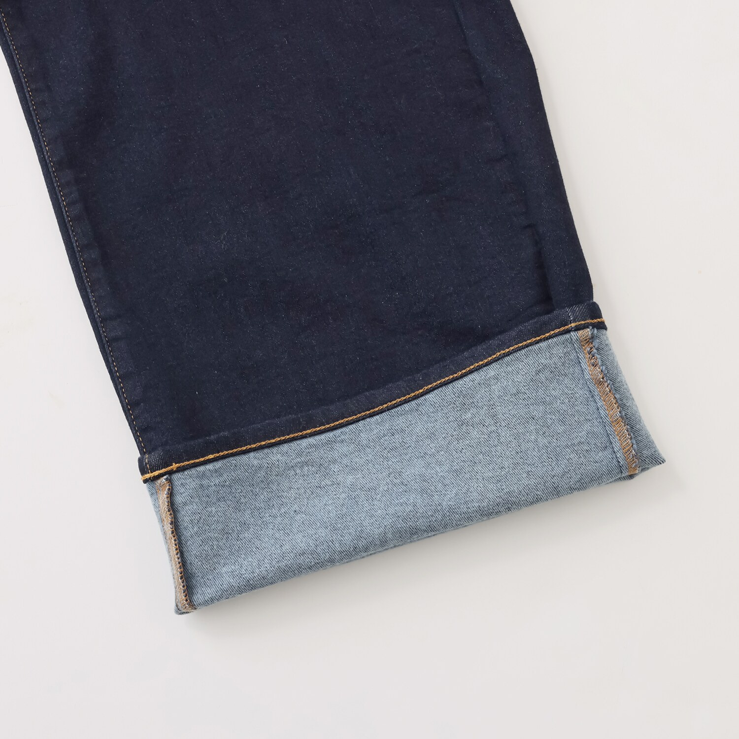 シュガーデプト 針布起毛 美脚ワイドジーンズ