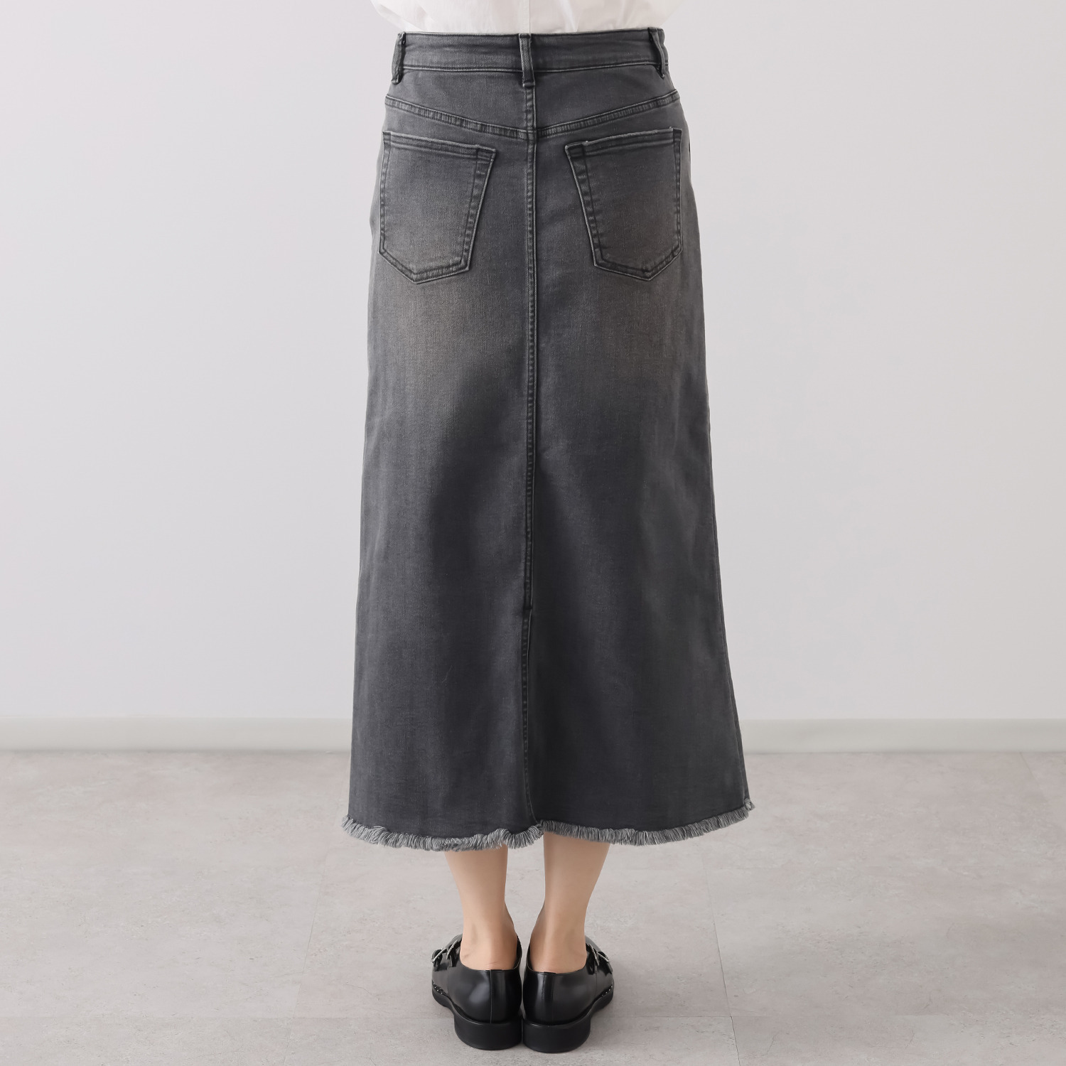 シュガーデプト 針布起毛 美脚パネルデザイン スカート