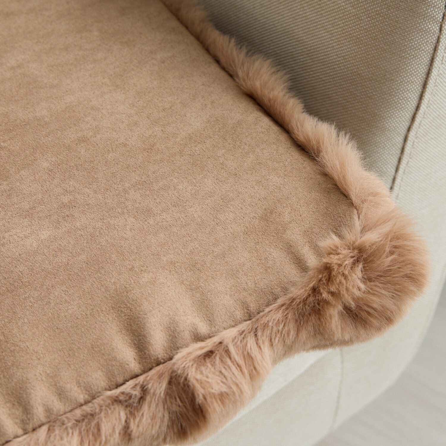 ソファーの座面に敷いて 快適な座り心地復活！ ふわふわファータッチ 復活ソファーシート ＜１人掛用＞