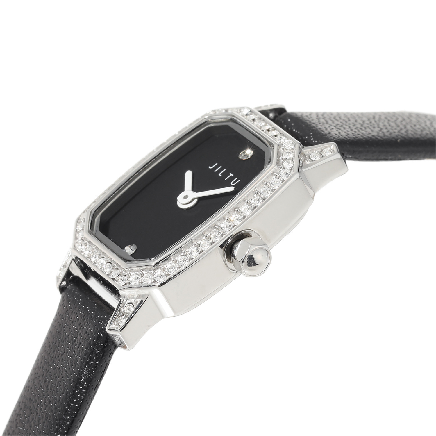 エンジェルハート ルミナスエレガンス スクエアフェイス レザーベルト ウォッチ