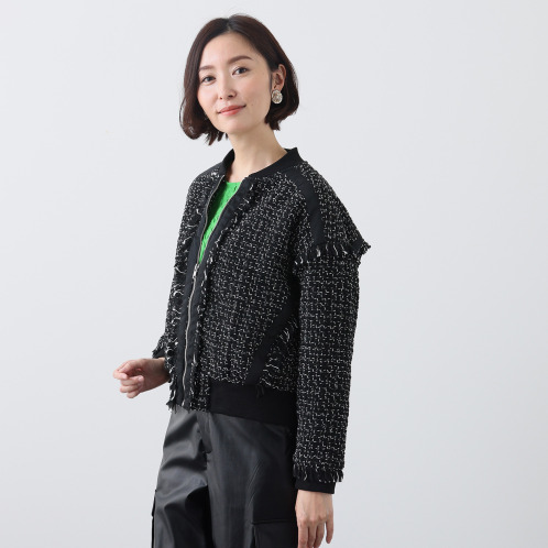 ＜ショップチャンネル＞ レミアフォー ツイードブルゾン