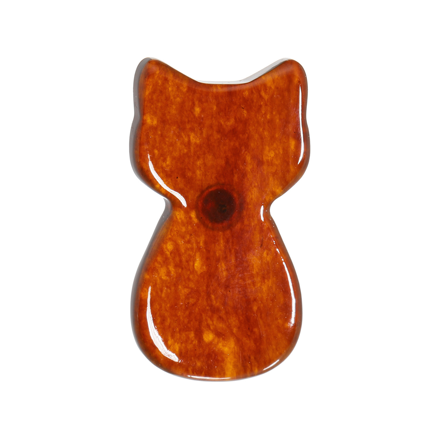 久慈琥珀 アンブロイド キャットモティーフ ブローチ