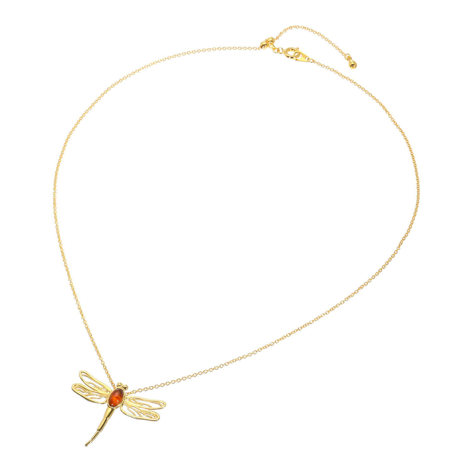 久慈琥珀 シルバー アンブロイド トンボモティーフ ペンダント