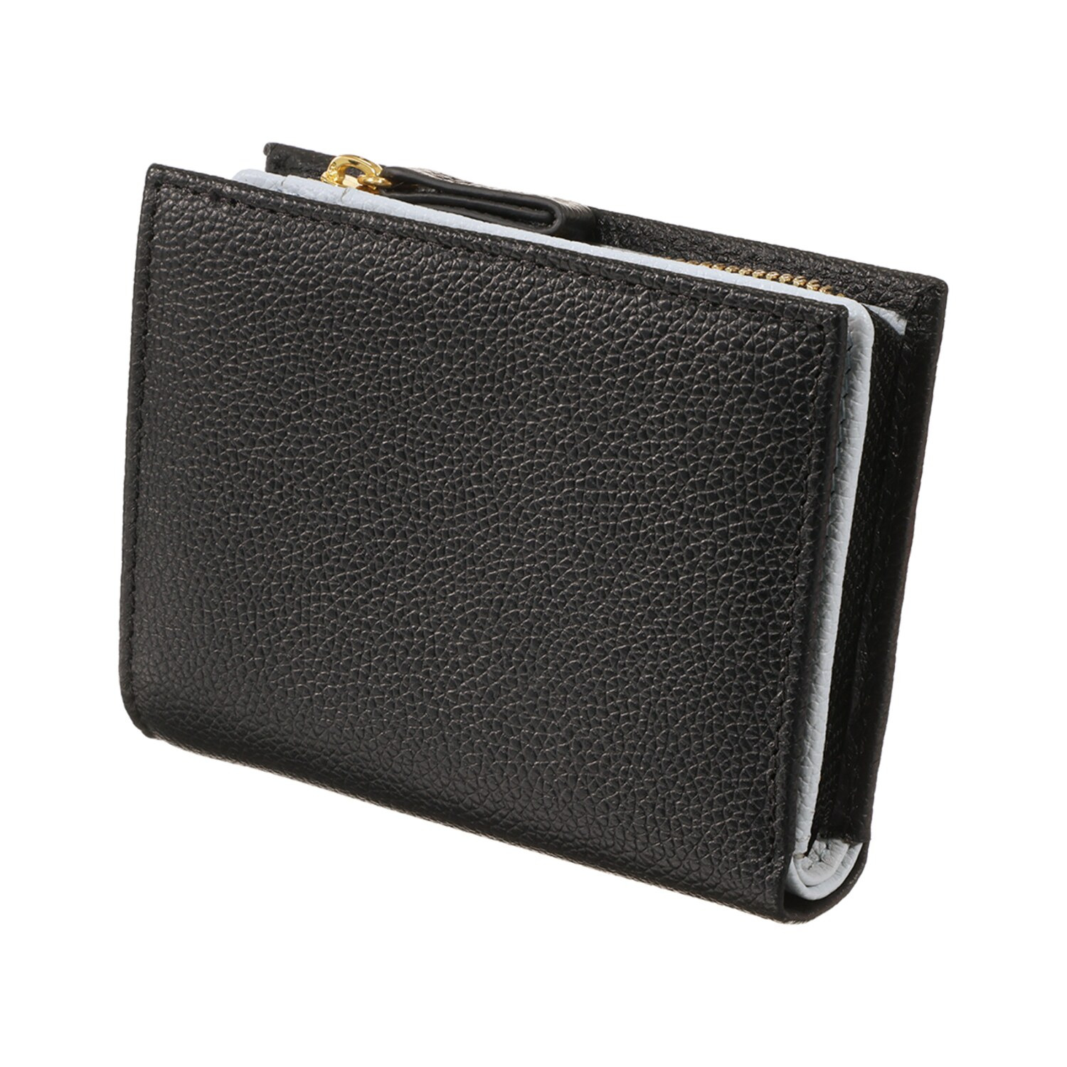 サベット 牛革シュリンク型押し バイカラー 二つ折り財布