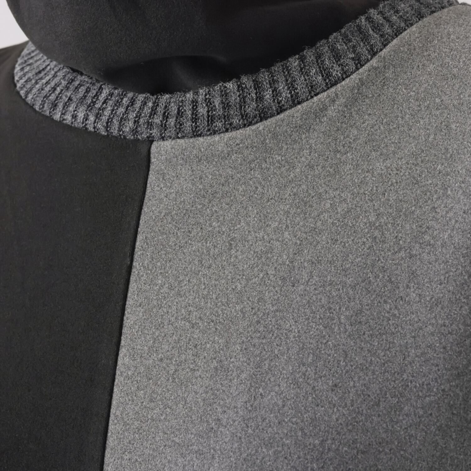 コイビトミサキ　ブラック 異素材切替 デザイン ロングチュニック