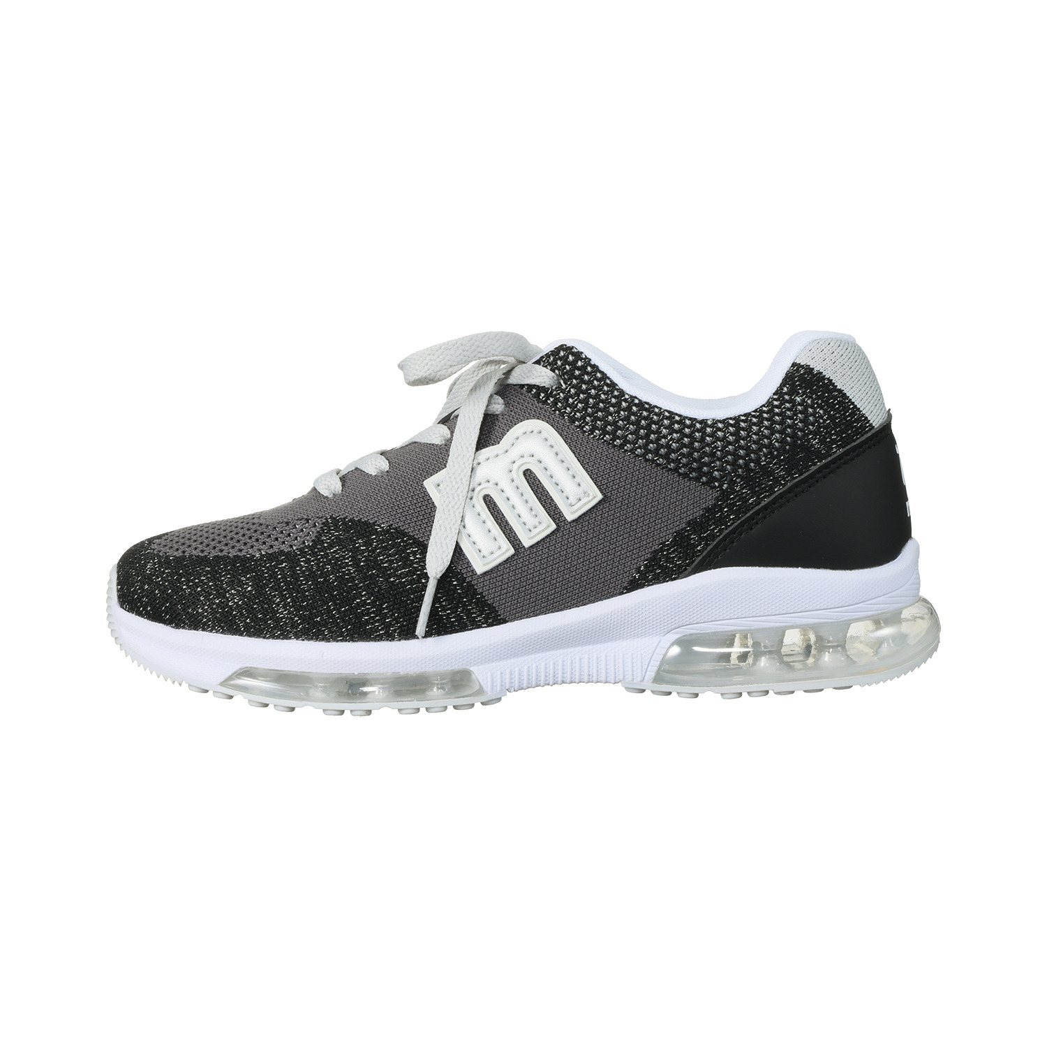 モズ コンビアクセント ダブルのエア入りソール 軽量ニットスニーカー 