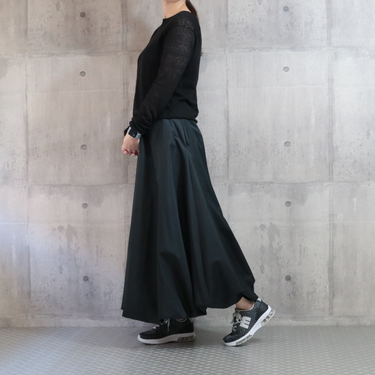 モズ コンビアクセント ダブルのエア入りソール 軽量ニットスニーカー 