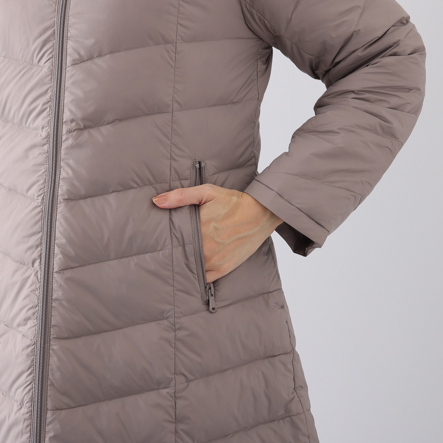 メルヴェイユ　ヴァント エコファー付 軽量リバーシブル フードダウンコート