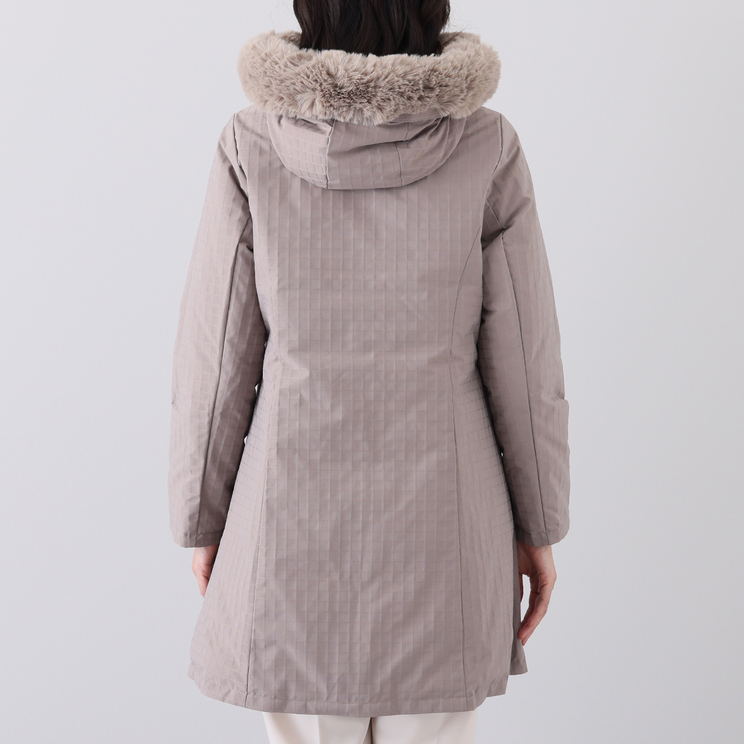 メルヴェイユ　ヴァント エコファー付 軽量リバーシブル フードダウンコート