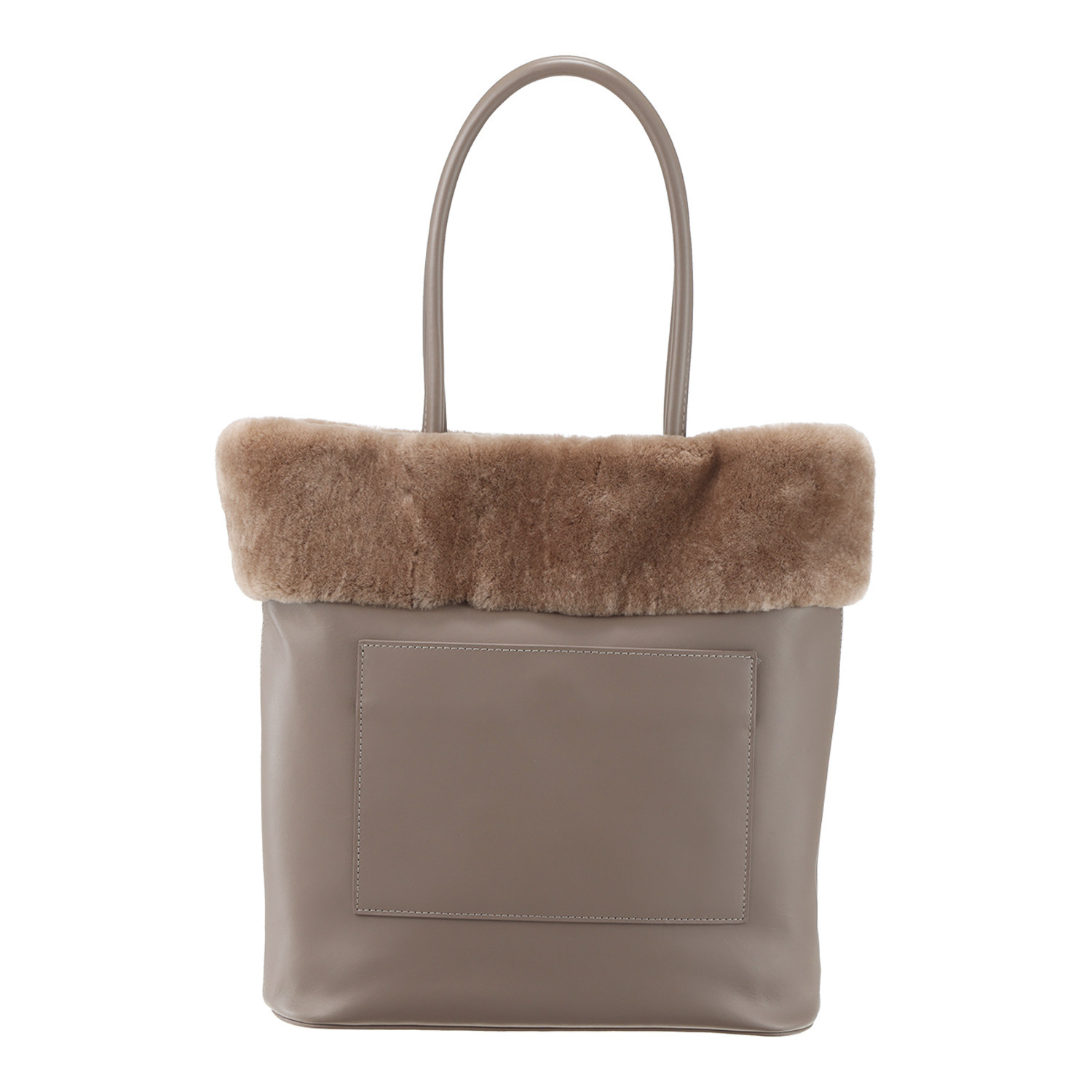 オリタタ 牛革×ムートン トートバッグ