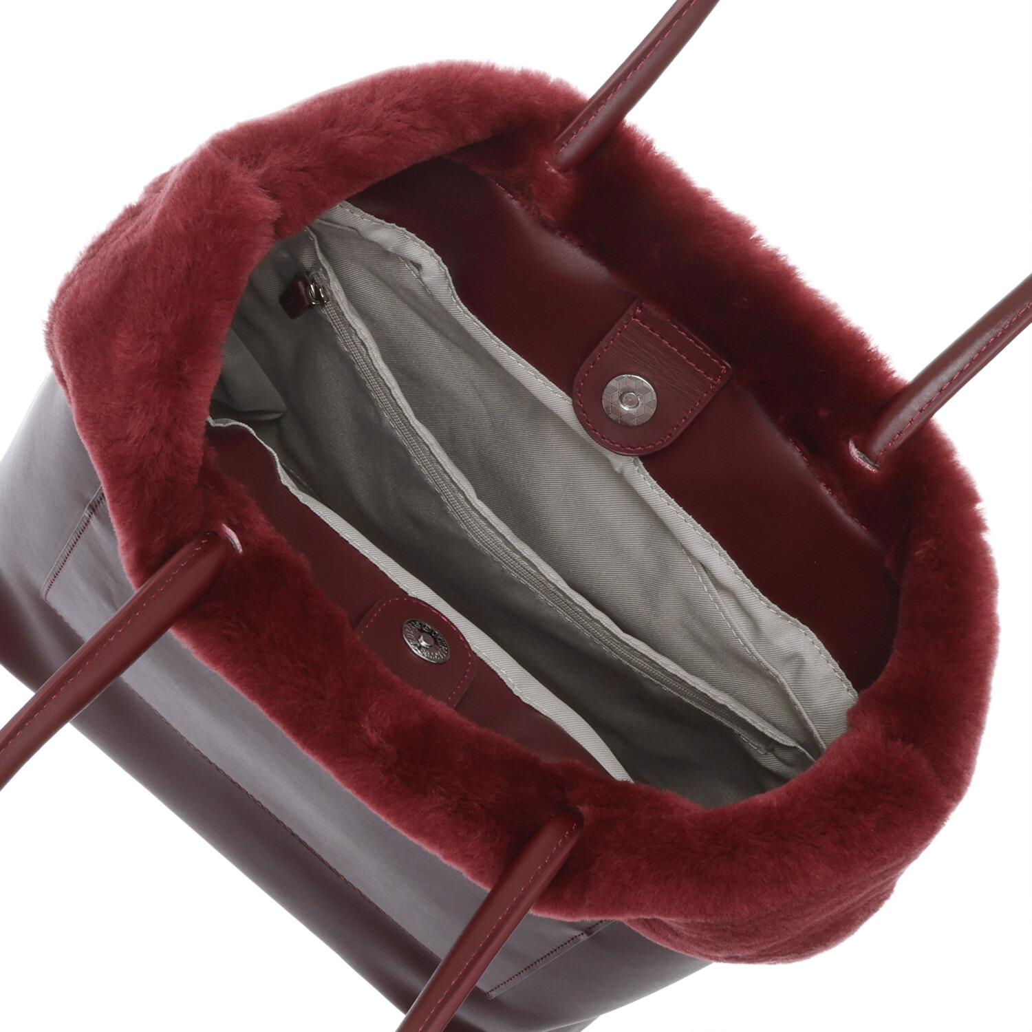 オリタタ 牛革×ムートン トートバッグ