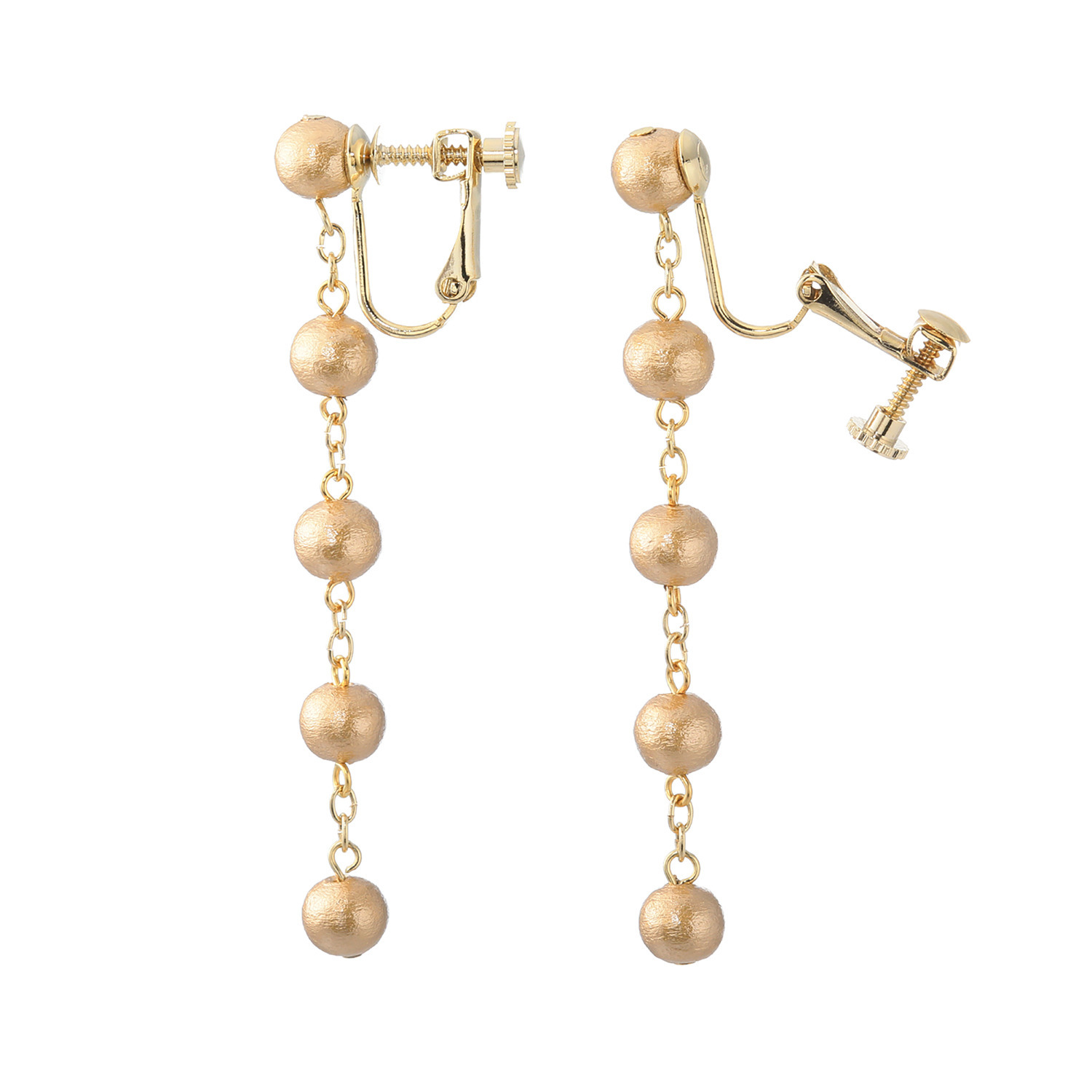 フィールコットンパール コットンパール スウィング イヤリング／ピアス