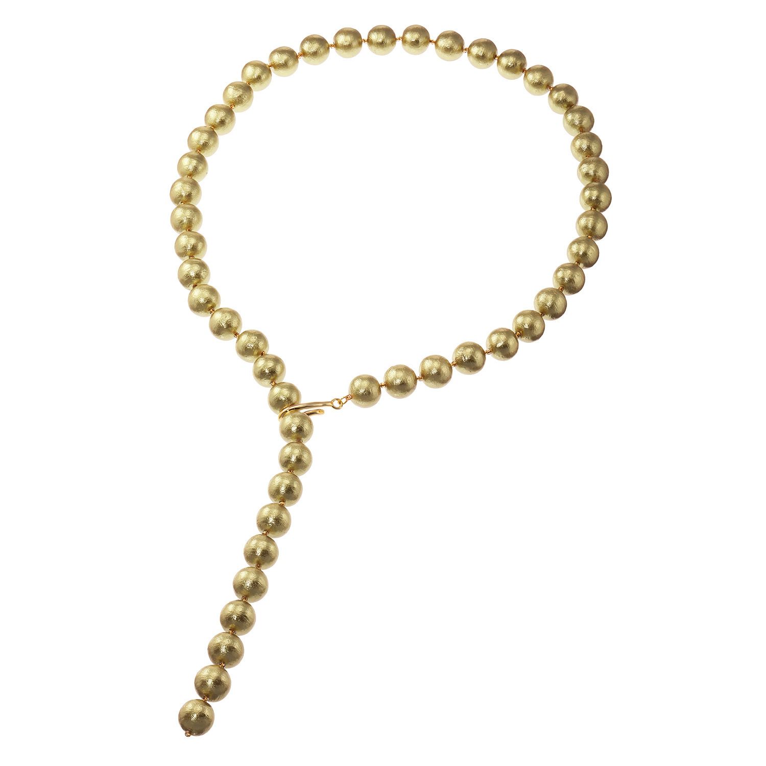 フィールコットンパール コットンパール フックタイプ ロングネックレス