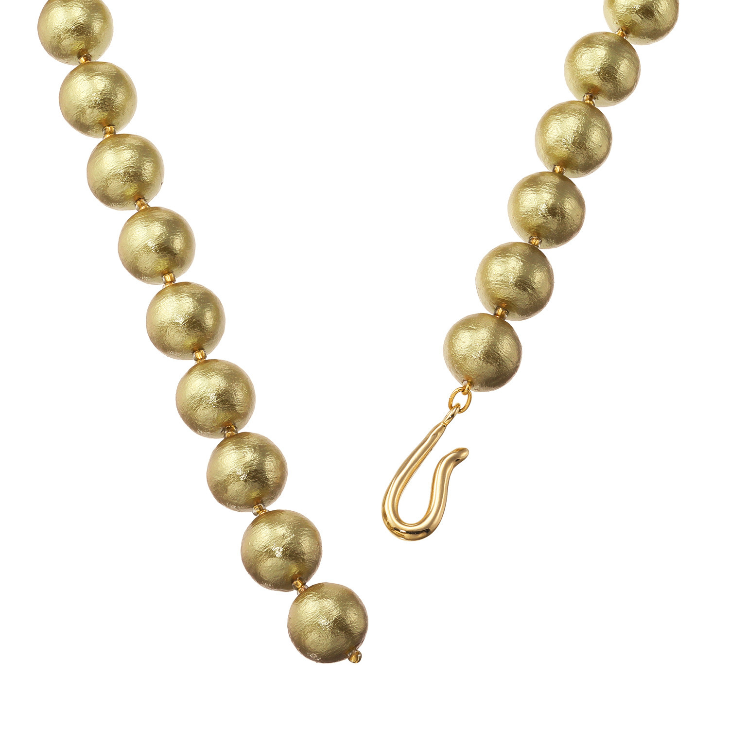 フィールコットンパール コットンパール フックタイプ ロングネックレス