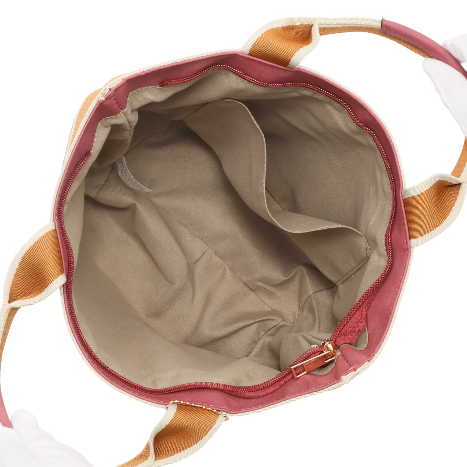 ラルジュ チャーム付 型押しデザイン トートバッグ