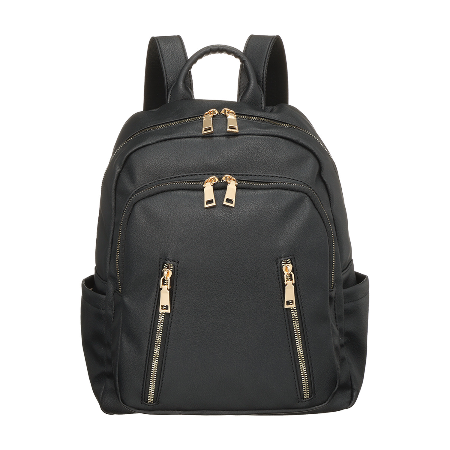 ラルジュ ポケット充実！　きれいめ フェイクレザーリュック