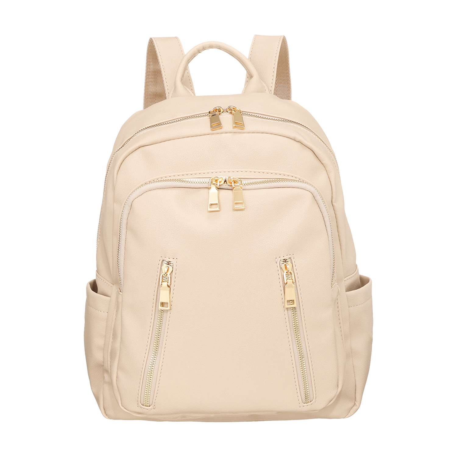 ラルジュ ポケット充実！　きれいめ フェイクレザーリュック