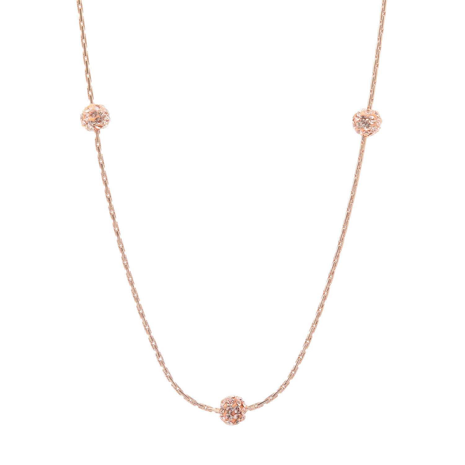 エービーステン ステンレス ビジュウ ミニボールチェーン ロングネックレス