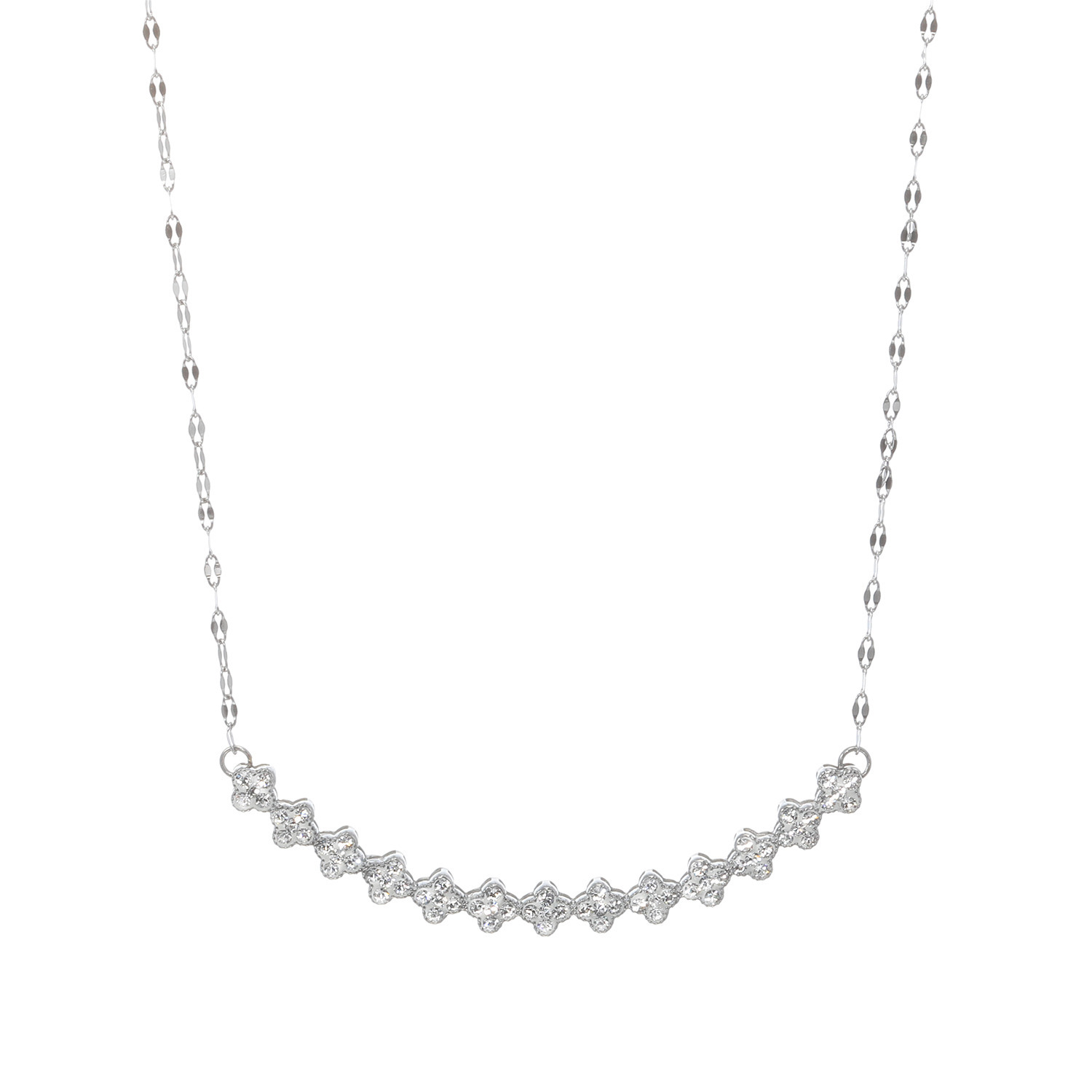 エービーステン ステンレス ビジュウ フラワーモティーフ ネックレス