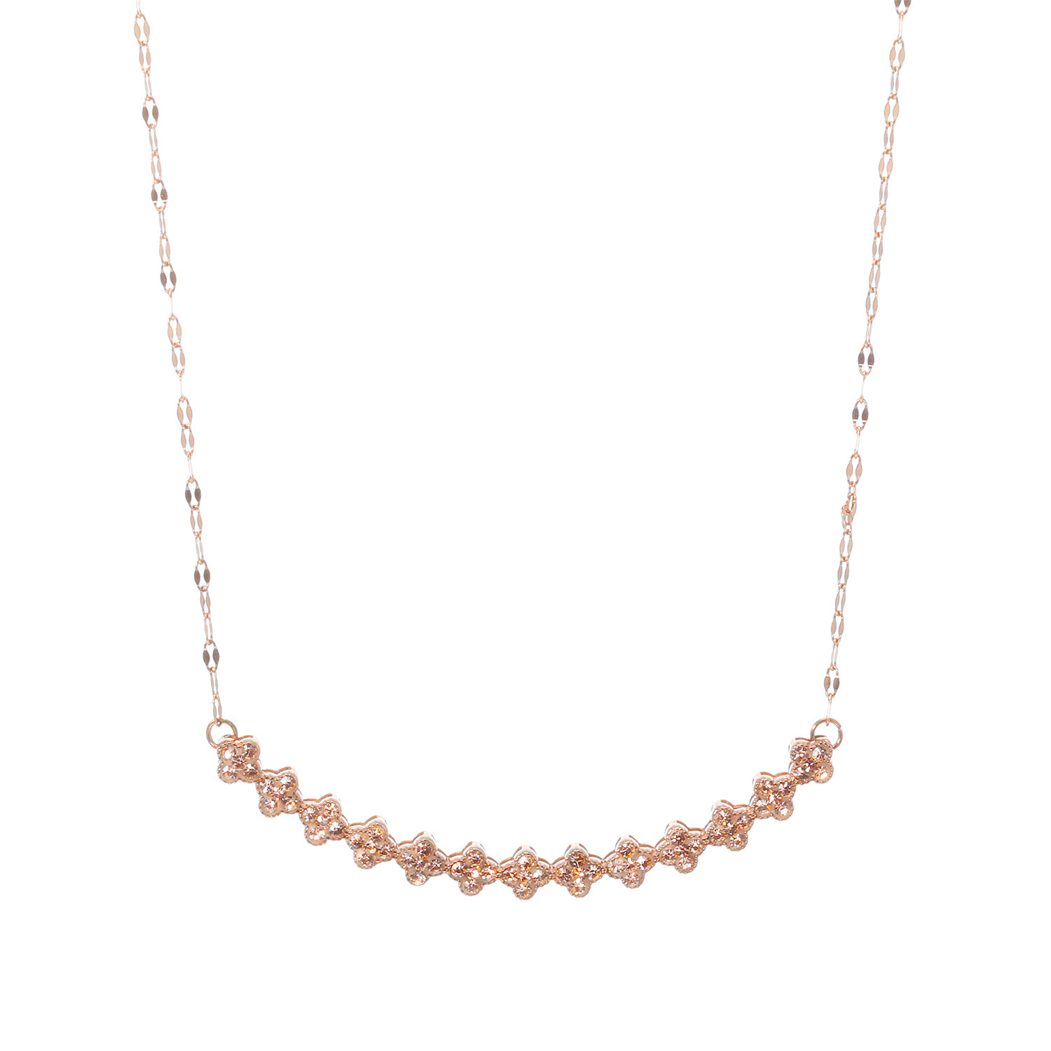 エービーステン ステンレス ビジュウ フラワーモティーフ ネックレス