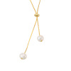 エアリーフェアリー 淡水パール エレガンスチェーン スレンダーモード スライドロングネックレス